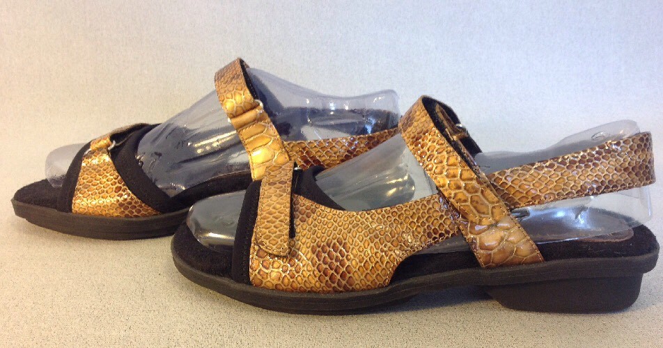 Zapatos de 1803 oro Serpiente EU Carmel Cuero Sandalia EU Serpiente 37 (US 6.5-7) QQ16 331114 Zapatos de 1803 oro Serpiente EU Carmel Cuero Sandalia EU Serpiente 37 (US 6.5-7) QQ16 331114