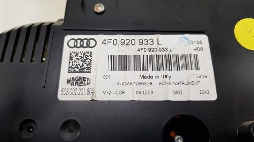 PANNELLO STRUMENTI INSTRUMENT PANEL Audi A6 Quattro (C6) 2009 4F0920933L - Picture 4 of 4