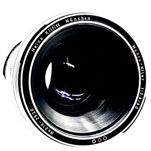 Heinz Kilfitt Munchen 90 mm f2.8 obiettivo macro-kilar con filtro e adattatori base - Foto 5 di 21