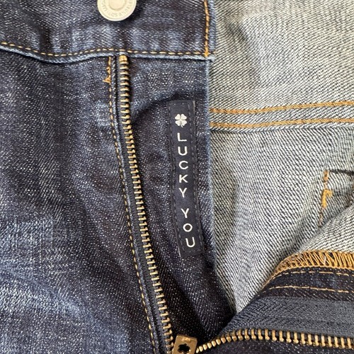 Pantalones de mezclilla Lucky Brand 329 clásicos rectos para hombre 42x30 azul lavado oscuro - Imagen 7 de 8
