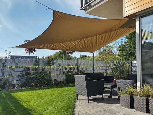 VOILE D'OMBRAGE SUR MESURE ÉTANCHE – RÉSISTANTE AUX UV POUR TERRASSE & JARDIN - Photo 24/51