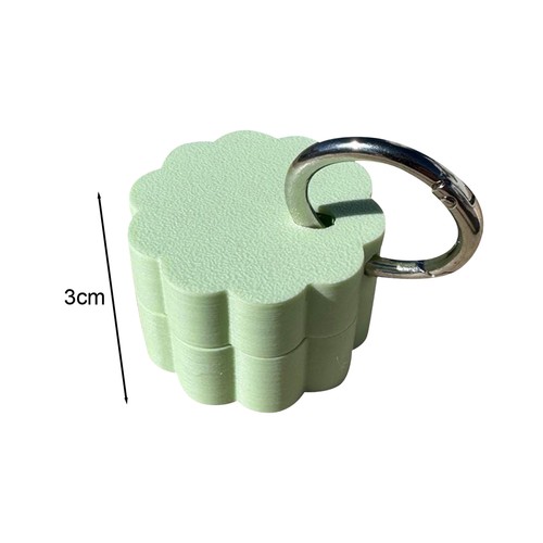 Travel-friendly Pill Dispenser Vitamin Capsule Holder Keychain Compact - Picture 9 of 16