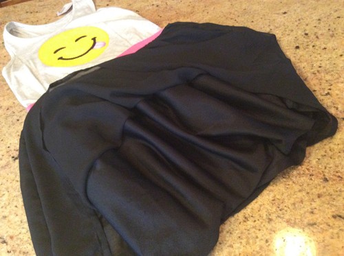 Dress NWT Emoji Smiley Face CUTE Girls 10/12 L NEW Dress Back to School - Picture 4 of 5