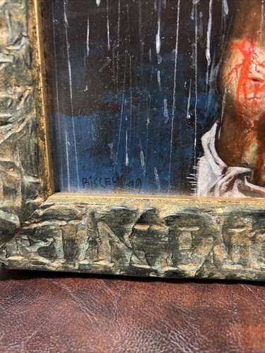 JESUS IN AGONY…. NO HOLDS BARRED By Simon Bisley Original Art Painting - Picture 4 of 14