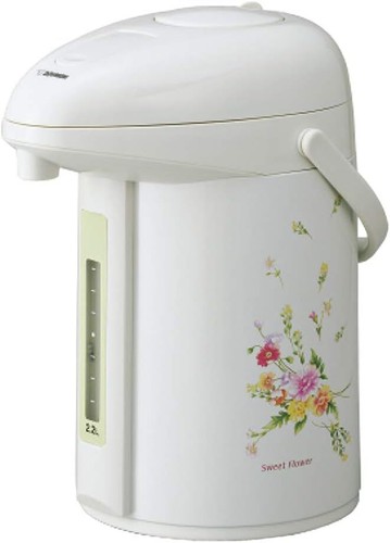 Zojirushi Beverage Dispenser Air Pot thermos - Beige, Flower - Picture 7 of 7