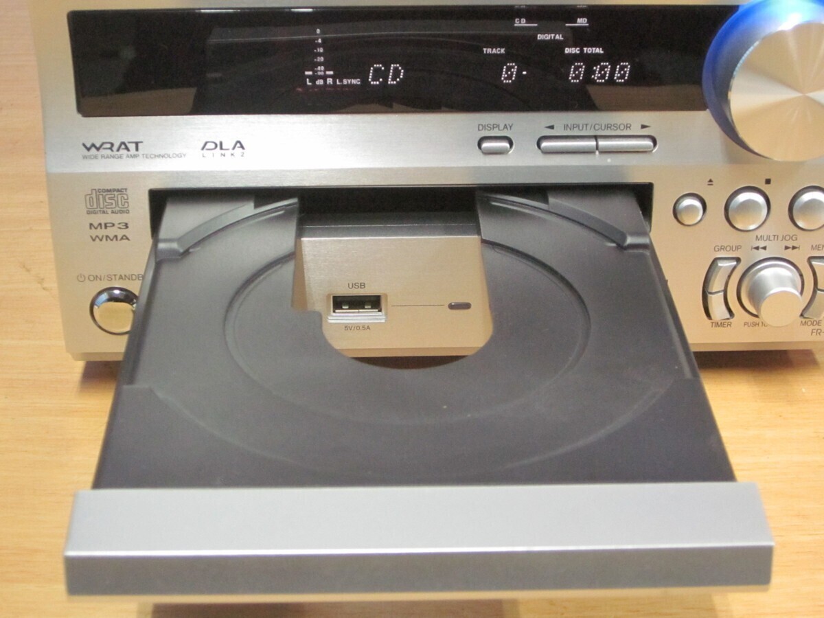 ONKYO　FR-N9NX ONKYO FR-N9NX CD MD USB Recorder Amplifier Deck With remote