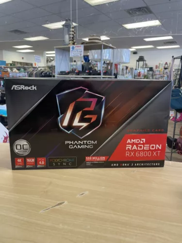 ASRock Radeon RX 6800 XT Phantom D OC 16GB GDDR6 Graphics Card