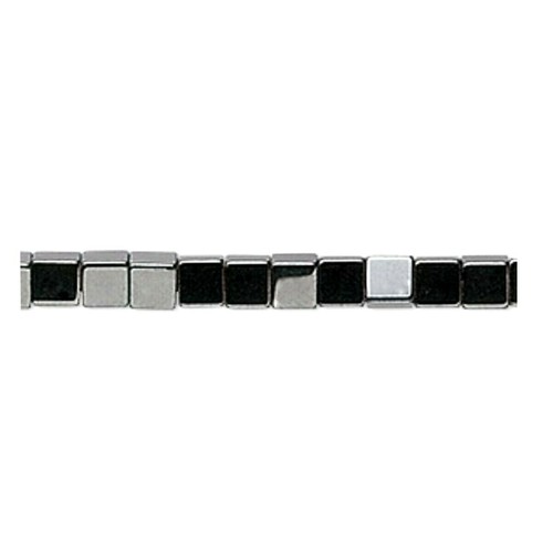 98 Hematite 4x4mm Cube Square Metallic Black Spacer Craft Jewelry Making Beads - Picture 2 of 2