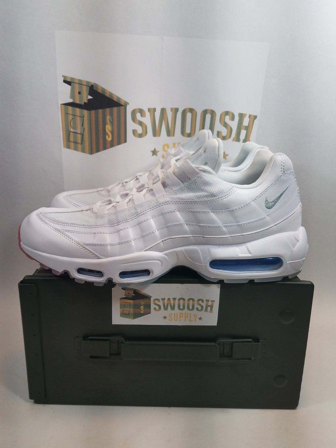 Nike air max max air 95 gletscher blauen männer aq7981-100 weiße schuhe der größe 10,5 bc5eae Nike air max max air 95 gletscher blauen männer aq7981-100 weiße schuhe der größe 10,5 bc5eae