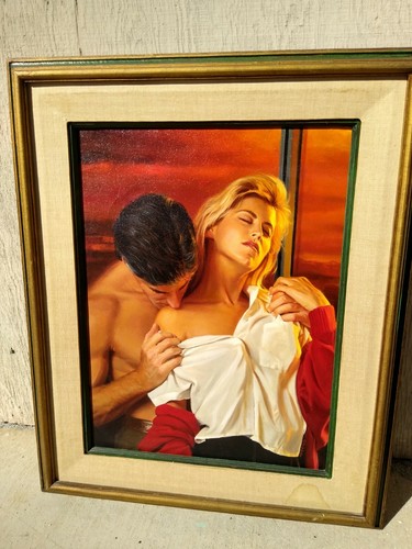 MICHAEL HERRING PAINTING BOOK COVER "A Noteworthy Affair" Harlequin Delayne Camp - Picture 1 of 12