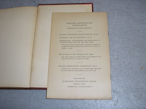 Antique Harvard University Book Notes on the Tercentenary w/DJ & Catalog 1936 - Afbeelding 15 van 17
