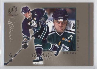 2001-02 Fleer Legacy Ultimate Missing Serial Number Todd Ewen #40 t4m
