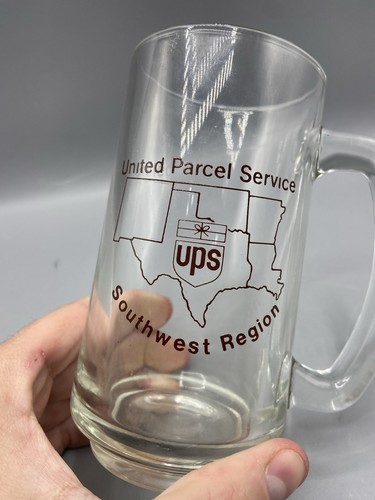Vintage United Parcel Service UPS Mitarbeiter Glas Southwest Region TX OK LA AR NM - Bild 2 von 11