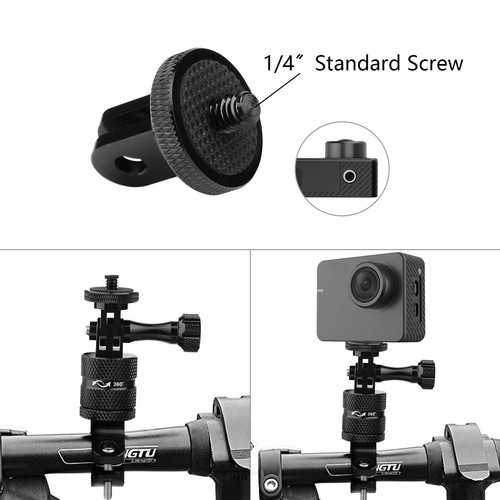 Bike Mount for Gopro, Camera Handlebar Mount with 360 Degree Rotation, Alumin... - Picture 6 of 8