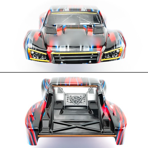 Barra de luz de coche de radiocontrol lámpara de techo faro luz trasera para 1/10 Traxxas Slash - Imagen 9 de 10