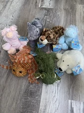 GANZ Webkinz stuffed animals lot of 7 collection sealed plushie codes 