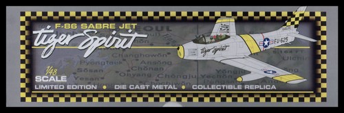 SpecCast Diecast Exxon TIGER SPIRIT F-86 Sabre Jet Airplane In Box - Picture 8 of 8