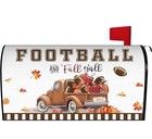🆕”FOOTBALL AND FALL Y’ALL”🍁Curb-a-Peel🍁Magnetic Mailbox Cover🍁Fabric✨25x21