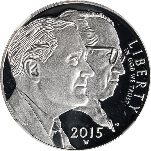 2015-W March of Dimes Commemorative Dollar Silver Proof NGC PF70 Ultra Cameo