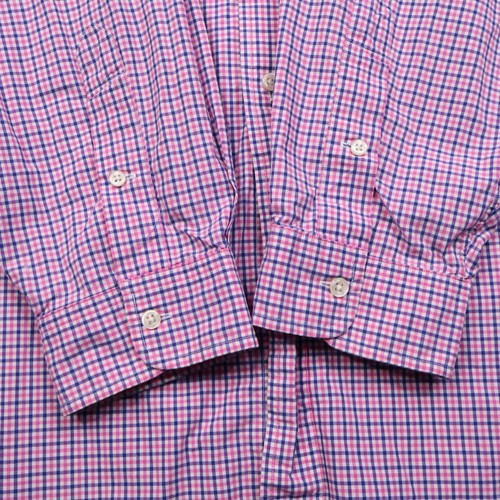 Ralph Lauren Shirt Mens 4XLT Button Down Long Sleeve Pink Plaid TALL Cotton - Picture 7 of 18