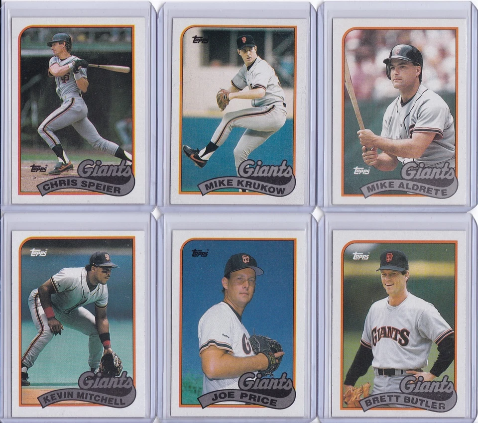 San Francisco Giants 1989 Topps Baseball Team Set 30 Cards - Image 4 of 4