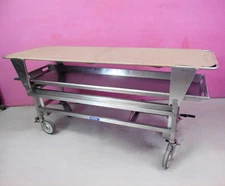 Shandon 825 Cadaver Autopsy Morgue Transport Stretcher Table w/ Cover & Tray