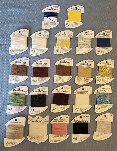 Mixed Lot Rainbow Gallery Embroidery Thread Linen Tweed Metallic *Some Partial*