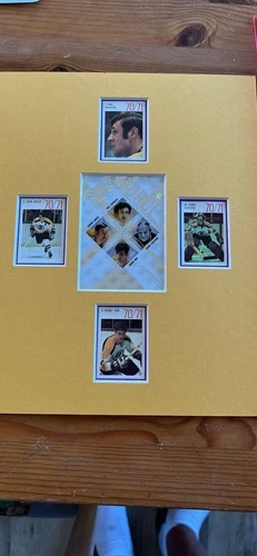 Boston bruins 8x10 (art) With 70/71 Esso.   Orr , Esposito , Cheevers C Bucyk