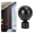  2 Pcs Vorhangsstange Gartinenstangenen Gardinenstangenende Vorhangzubehör