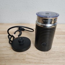 Nespresso Aeroccino 3 Milk Frother Black w/ Base – Hot & Cold Foam Maker Electri
