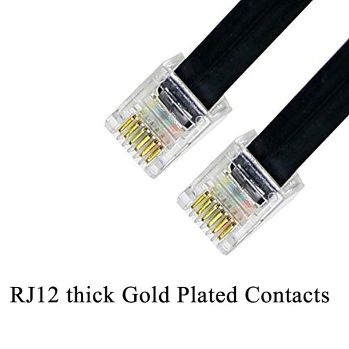 Telefonkabel, 2 Stück 6-10 Fuß 6P6C Kabel Kabel für Festnetz... - Bild 3 von 7