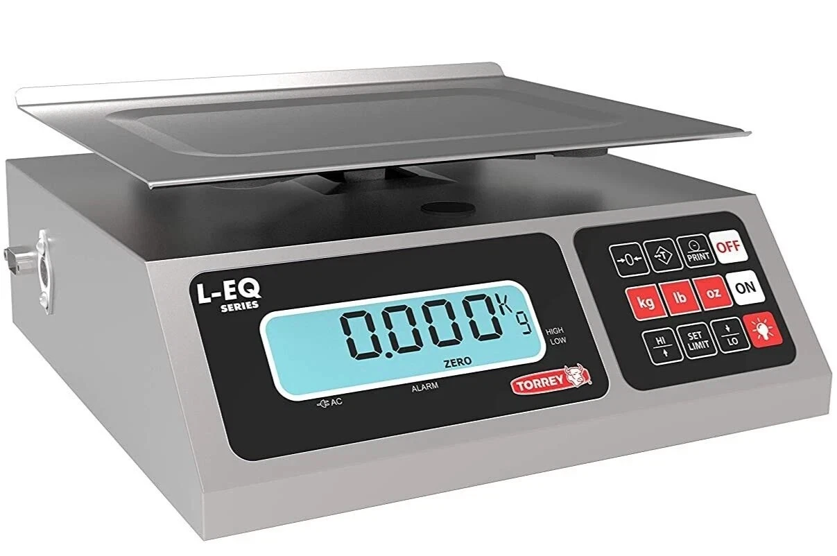 TorRey LEQ10-HS Legal for Trade Portion Control Rechargeable Scale 20 x 0.005 lb