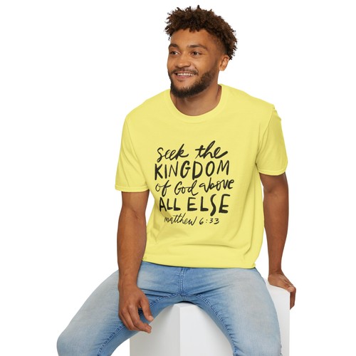 Seek the Kingdom - Matthäus 6:33 Unisex Christian Softstyle T-Shirt - Bild 20 von 41