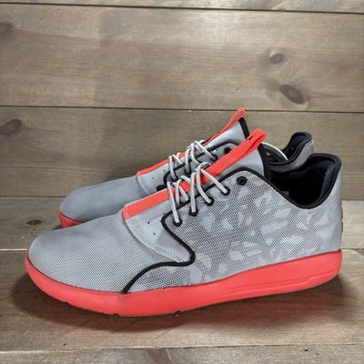 nike air jordan eclipse men size 10 shoes gray orange athletic sneakers