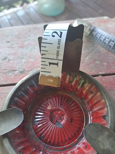 RARE Hazel Atlas Metal & Glass ASHTRAY w/ MATCH HOLDER Nothing 2 Compare 2 - Picture 7 of 7