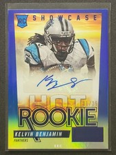 2014 PANINI SCORE HOT ROOKIES HR-KB 🏈🏈 KELVIN BENJAMIN AUTOGRAPH-BLUE SP /25