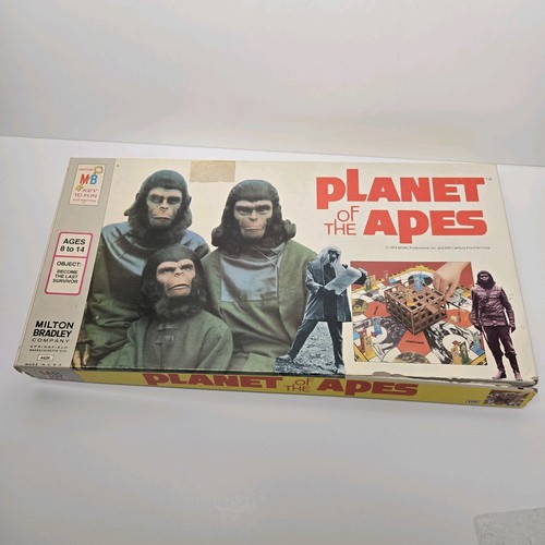 1974 Planet der Affen Brettspiel von Milton Bradley / fehlender Schwamm /