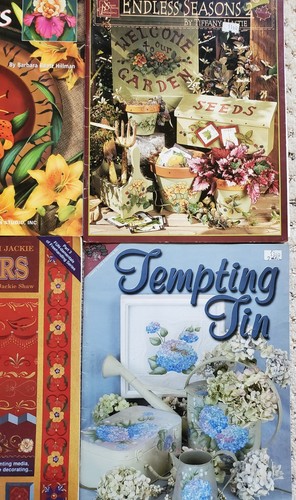7 Vintage Tole Painting Books Santa Seasons Garden Flowers Patterns Instruction - 第 5/24 張圖片