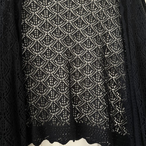 Dress Barn Black Lacy/Net Style Cardigan Size 18/20 - Picture 3 of 8