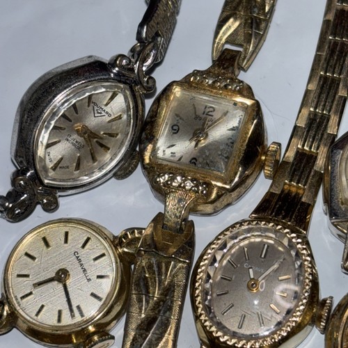 Lote de 16 relojes para mujer Elgin Gruen Cyma Bulova COMO ESTÁ FUNCIONANDO PARA REPARAR - Imagen 3 de 12
