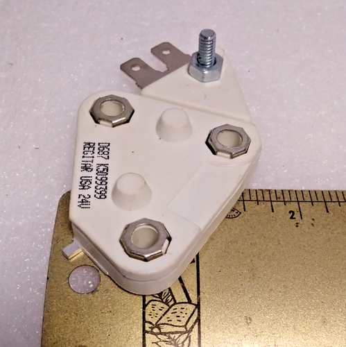 New Delco 24V Regulator 27.5 VSet Cir A w/ Tolerance Ring Webbed Term 230-12112 - Foto 9 di 10