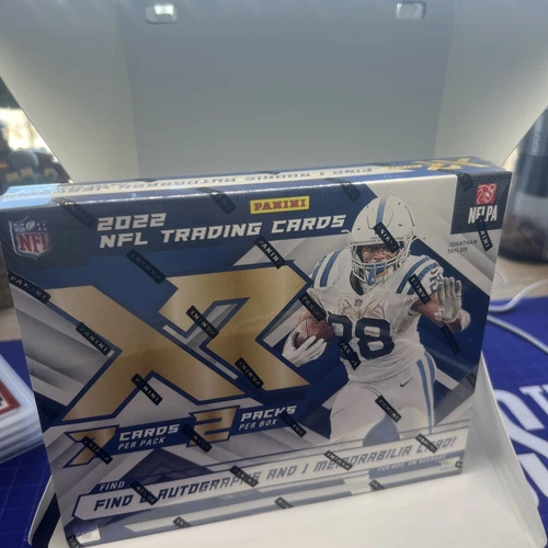 2022 PANINI XR FOOTBALL HOBBY BOX 2 AUTOGRAPH 1 MEMORABILIA PER