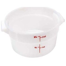 Cambro RFS2148 Container 83/16"Rd, 2 Qt, Wht