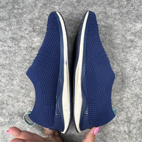 Zapatos de punto KURU Stride para mujer talla 7 sin cordones azules cómodos para caminar atletismo - Imagen 5 de 10