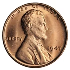 GEM BU RED 1947 LINCOLN WHEAT CENT PENNY *UPGRADE YOUR ALBUM!*