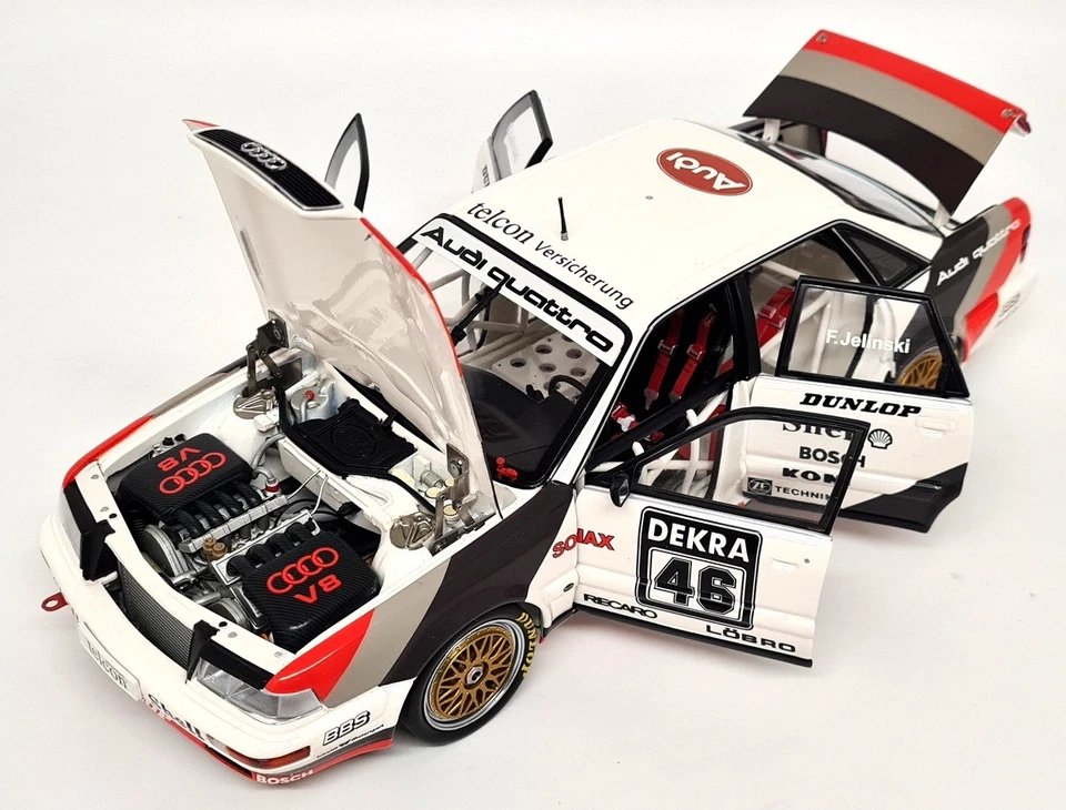 Minichamps 1/18 Audi V8 Quattro DTM 1990 Jelinski Diecast coche modelo a escala Foto 3 de 4