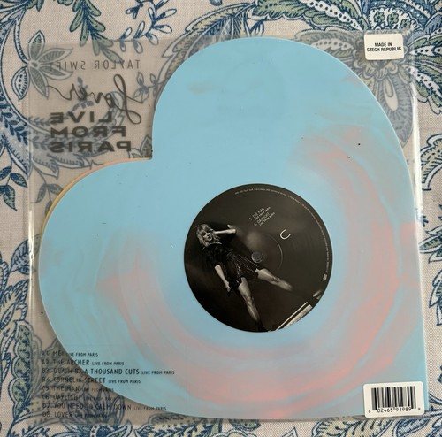 Taylor Swift - Lover Live From Paris Heart Shaped Vinyl - Brand New - Picture 2 of 2