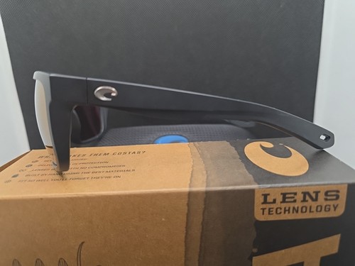 Costa del Mar Broadbill II Matte Black 580G Gold Mirror Glass Lens 580G Lens - Picture 5 of 19