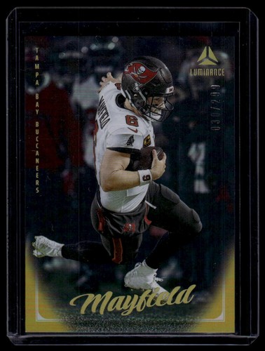2025 Panini Luminance Baker Mayfield #27 Gold 30/299