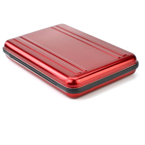 Estuche rojo resistente al agua para tarjetas de memoria de almacenamiento compatible con 8 SD+8 Micro SD TF A832 2x - Imagen 6 de 13